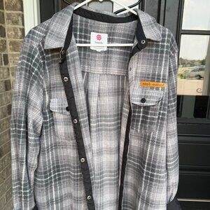 Women's XL Gray Simply Southern Flannel